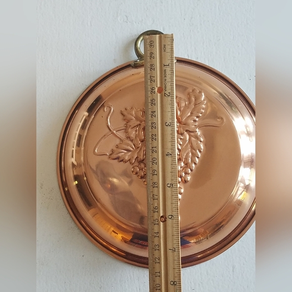 Vintage Mold Round Solid Copper Hanging Kitchen Decor Grape Korea - Picture 6 of 8